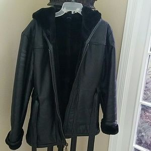 leather coat